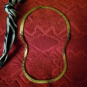 Men's Goldtone Herringbone Chain